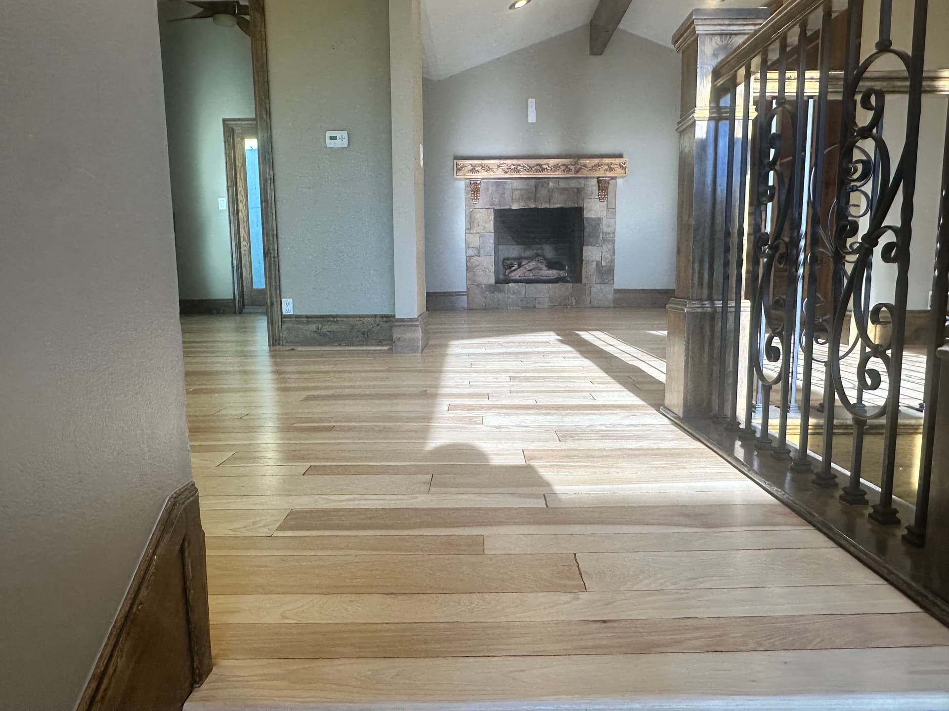 Gallery photos for Hardwood Floor Refinish with Satin Clear Coat Finish: Image #1
