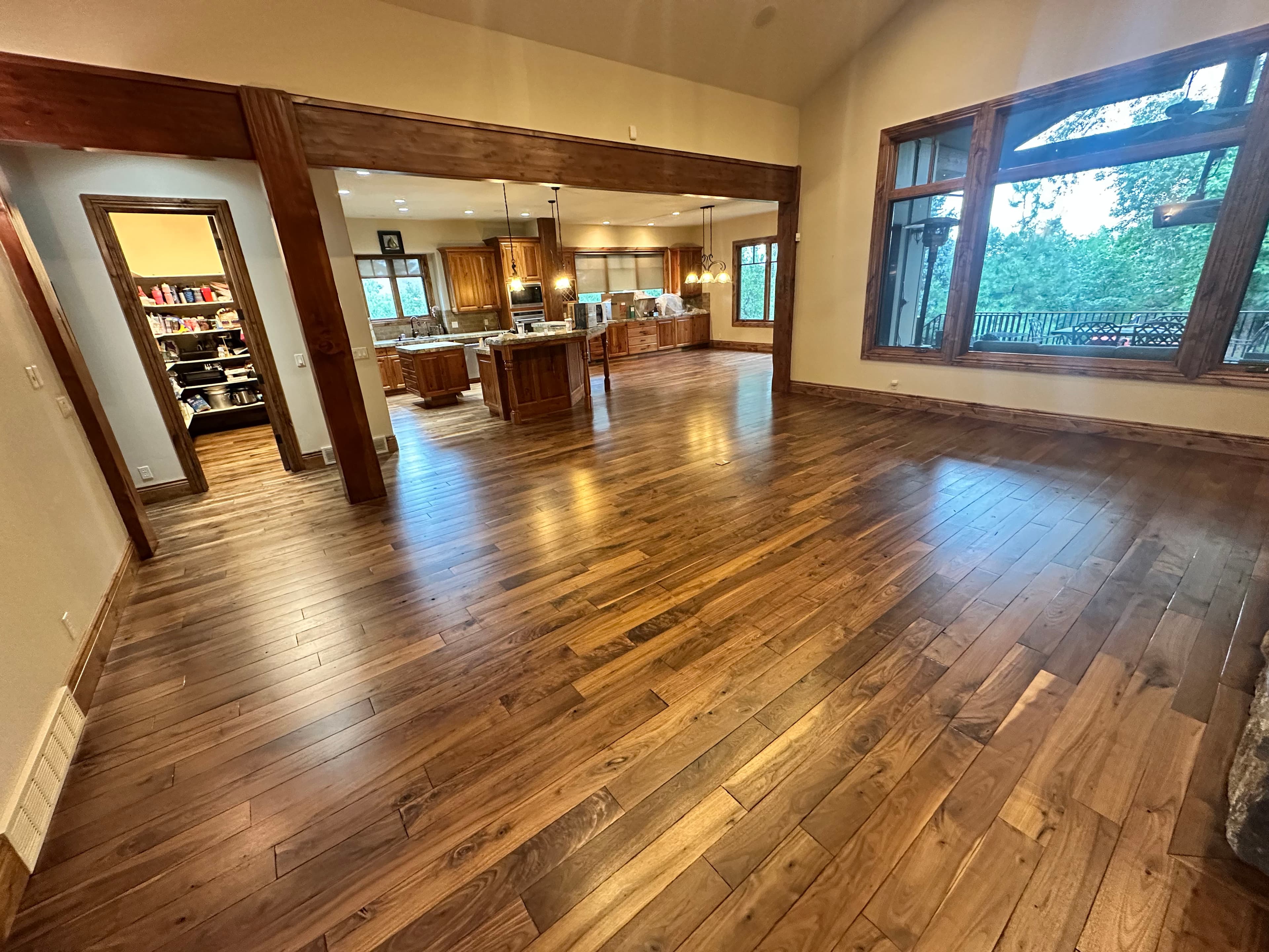 Project Character-Grade Walnut Floor Refinishing in Sandy UT image