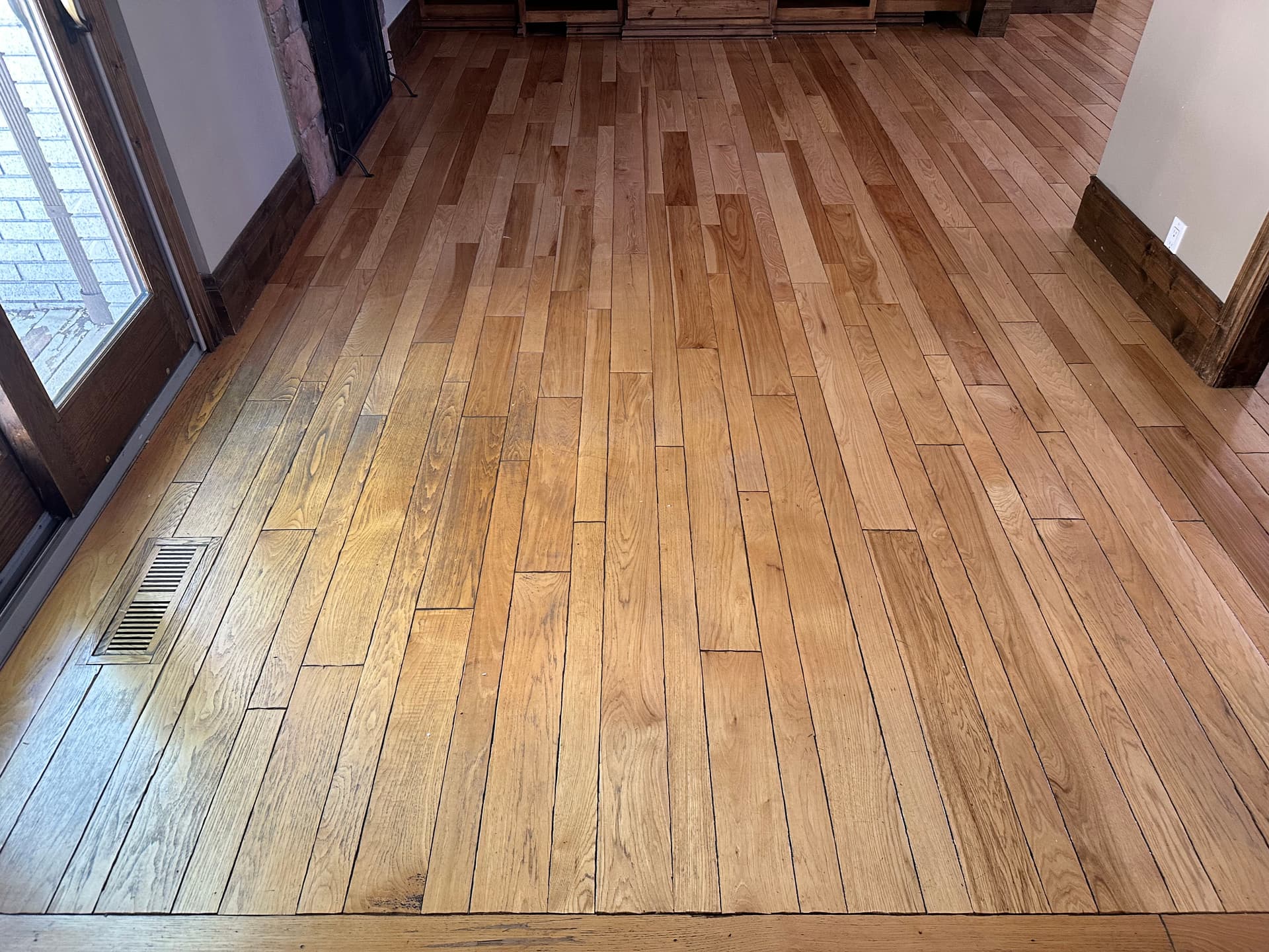 Gallery photos for Full Hickory Hardwood Restoration on Bevel-Edge Floors in Pepper Wood: Image #3