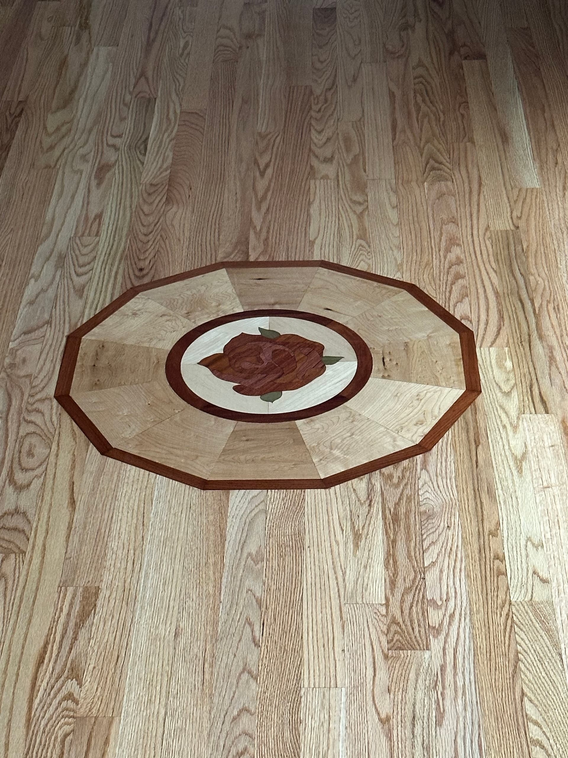 Red Oak Entry Refinish with Neutral Stain in Orem Utah image