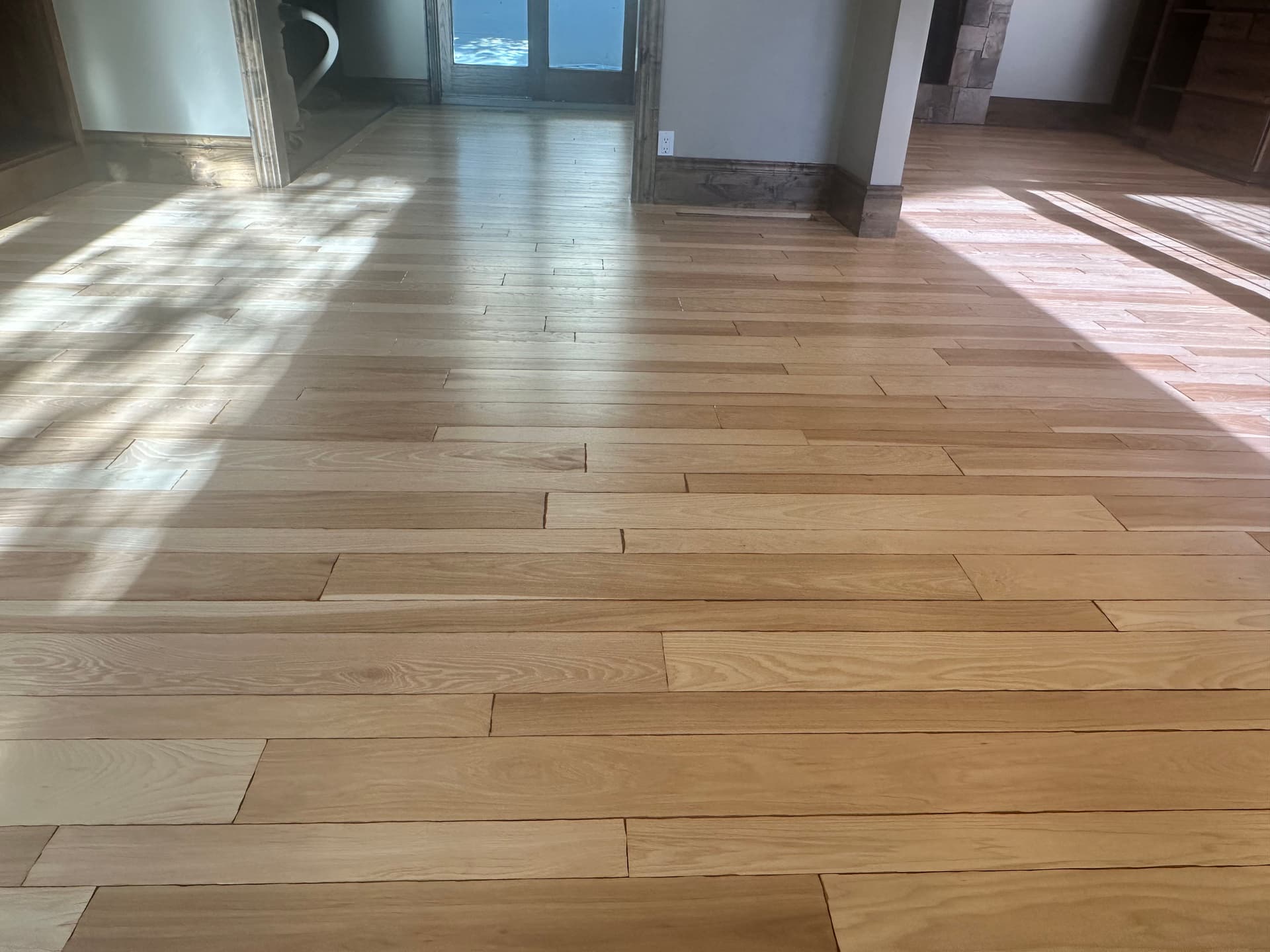 Hardwood Floor Refinish with Satin Clear Coat Finish image