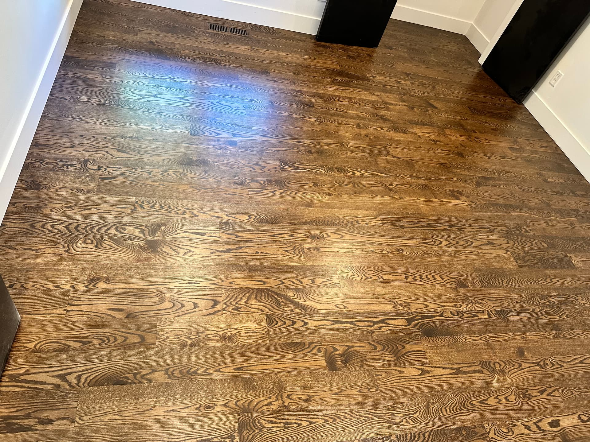 Gallery photos for Dark Walnut Stain on Red Oak Hardwood Floors in Park City: Image #2