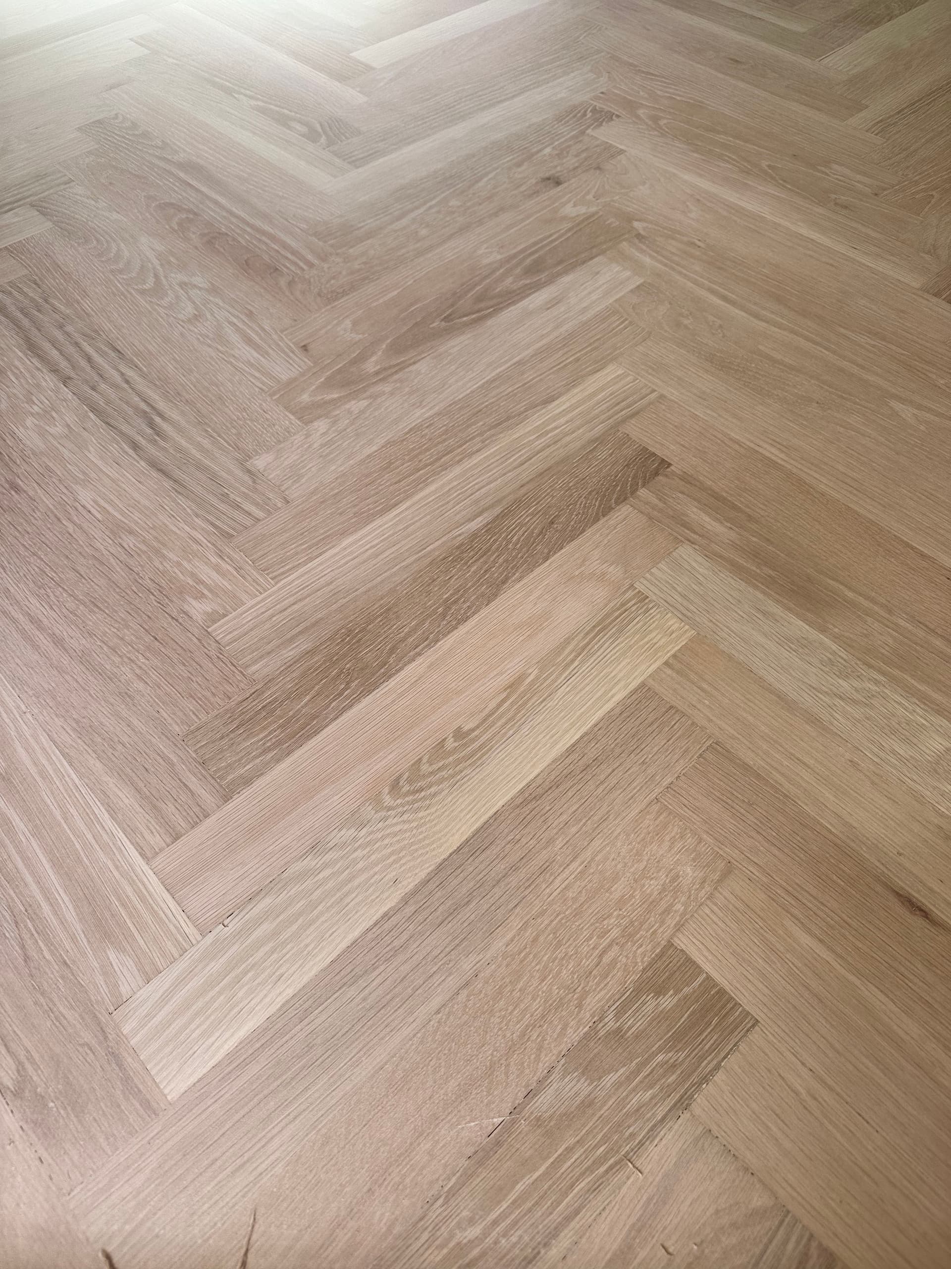 White Oak Herringbone Hardwood Floors Done Right image