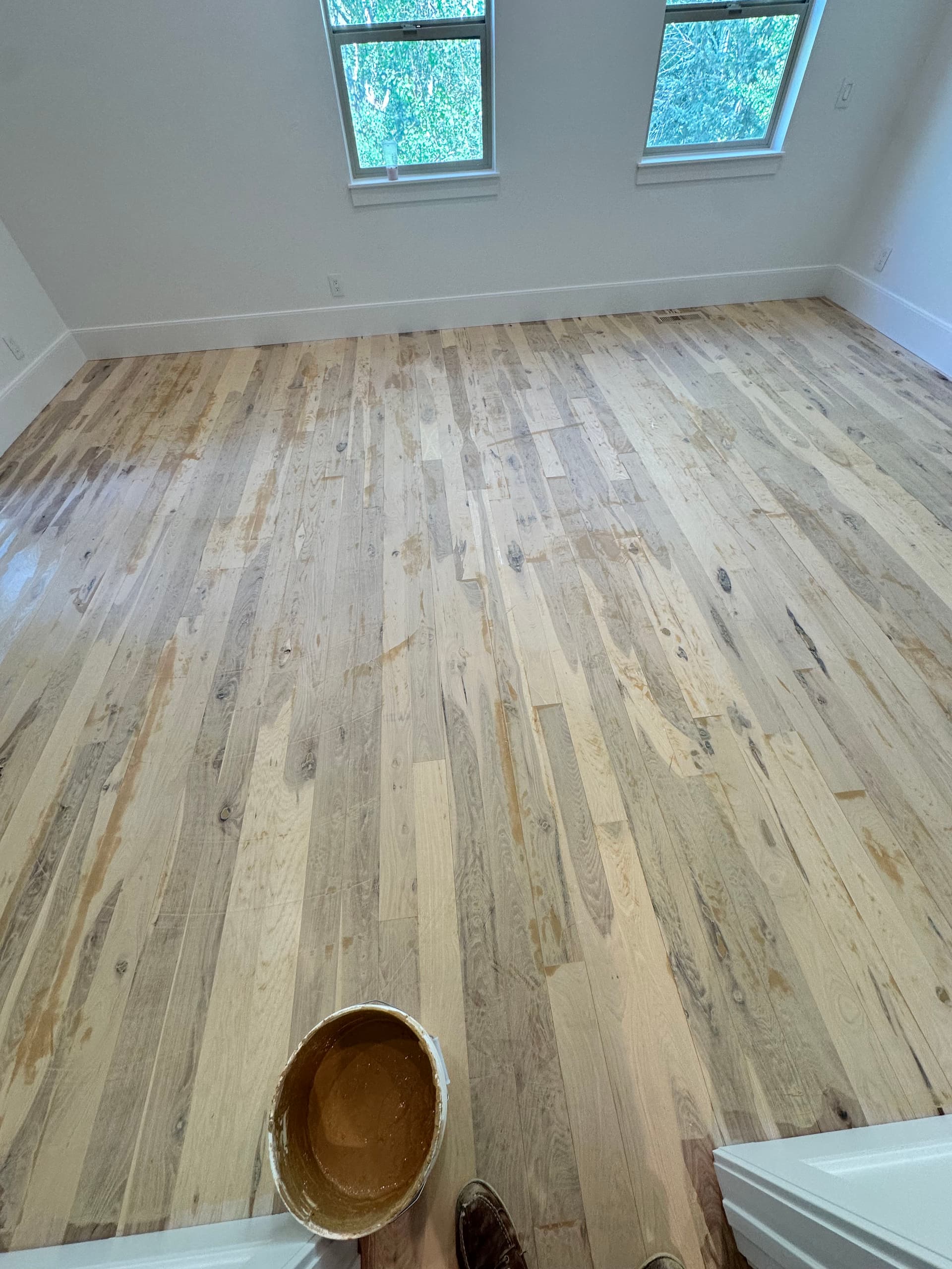 Gallery photos for Full Trowel Fill on Hardwood That Needed It: Image #1