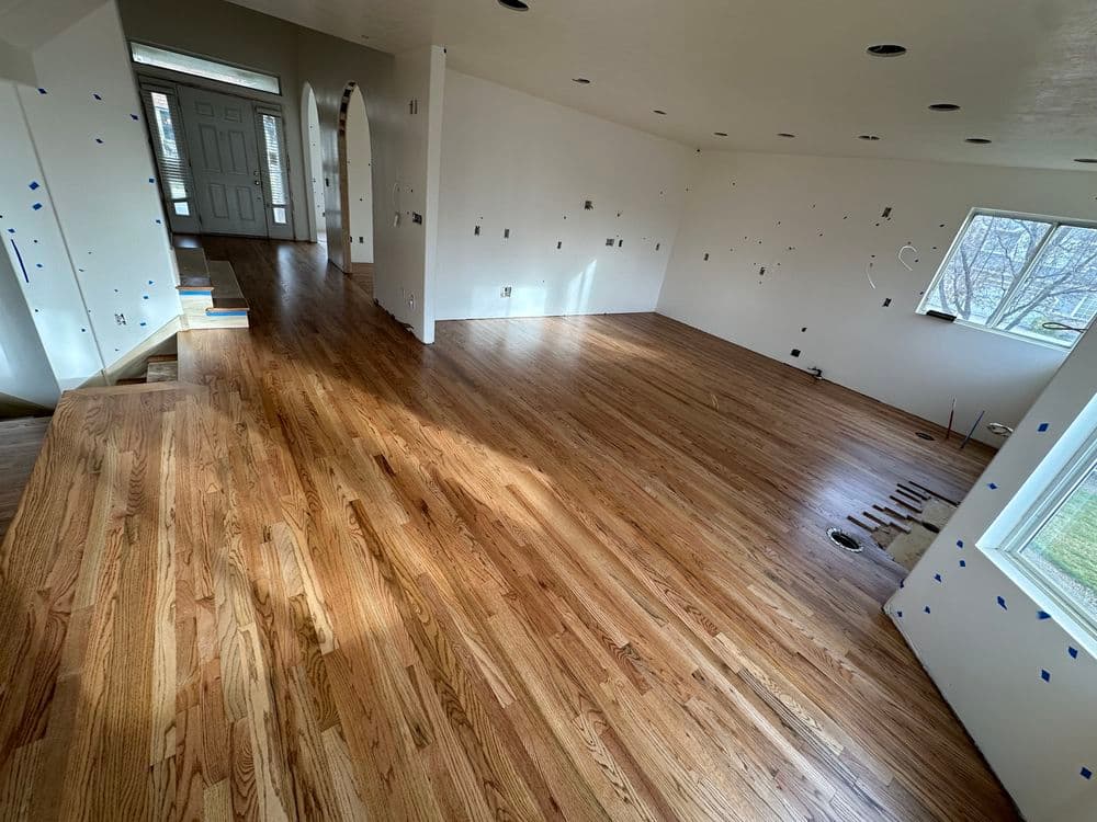 Project Red Oak Hardwood Floors with Nutmeg Stain in Salt Lake City image