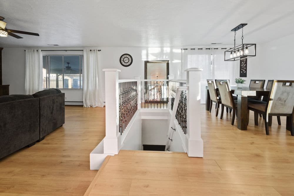 Oak Laminate Flooring Installed Throughout a Salt Lake City Home