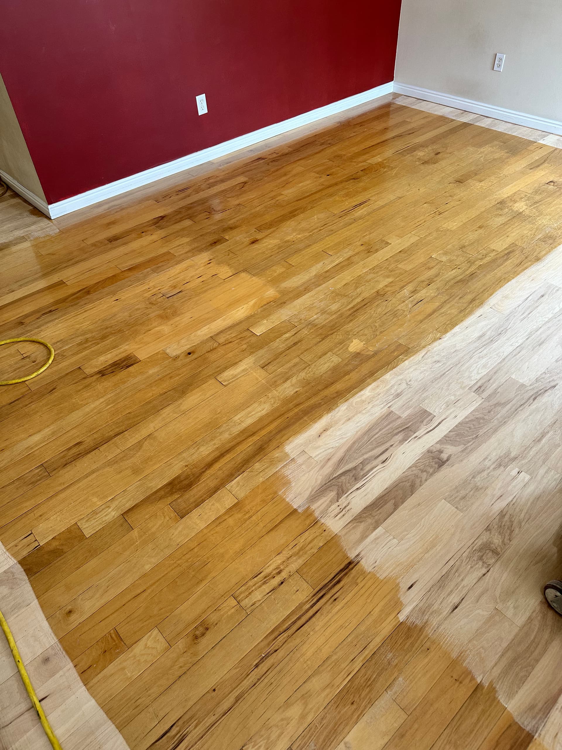 Gallery photos for Flaking Finish on Hickory Engineered Hardwood? Here's the Fix: Image #1