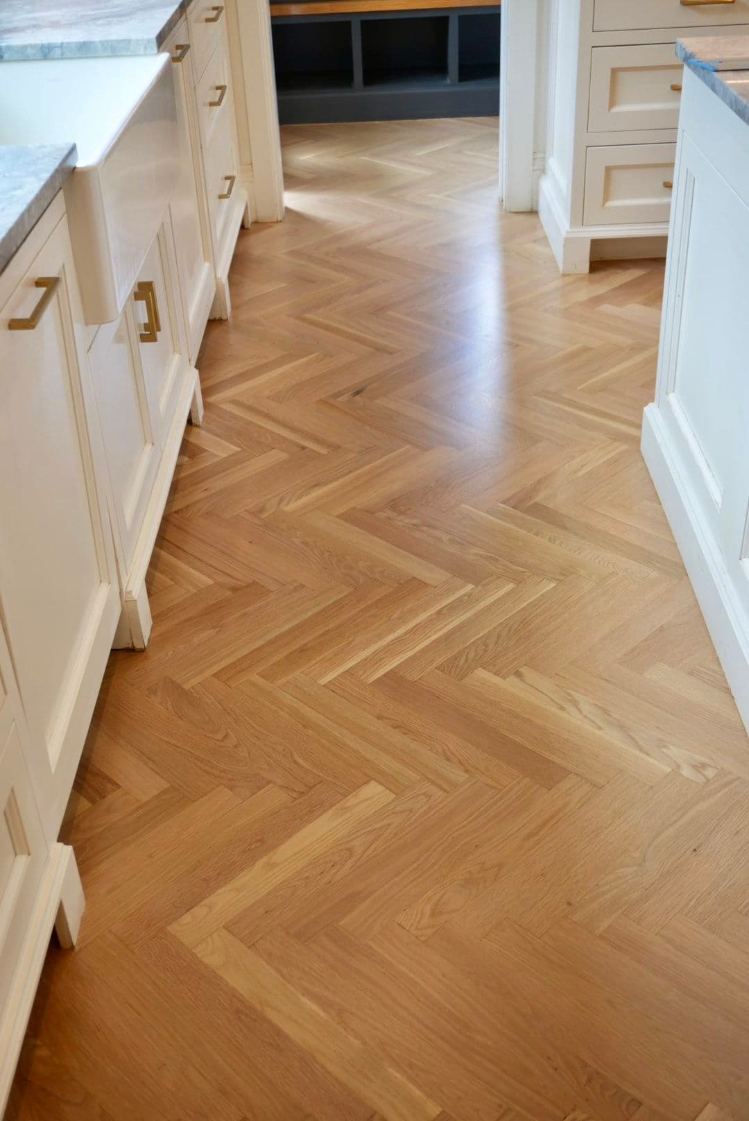 Gallery photos for White Oak Herringbone Hardwood Floors Spanning an Entire Home: Image #6