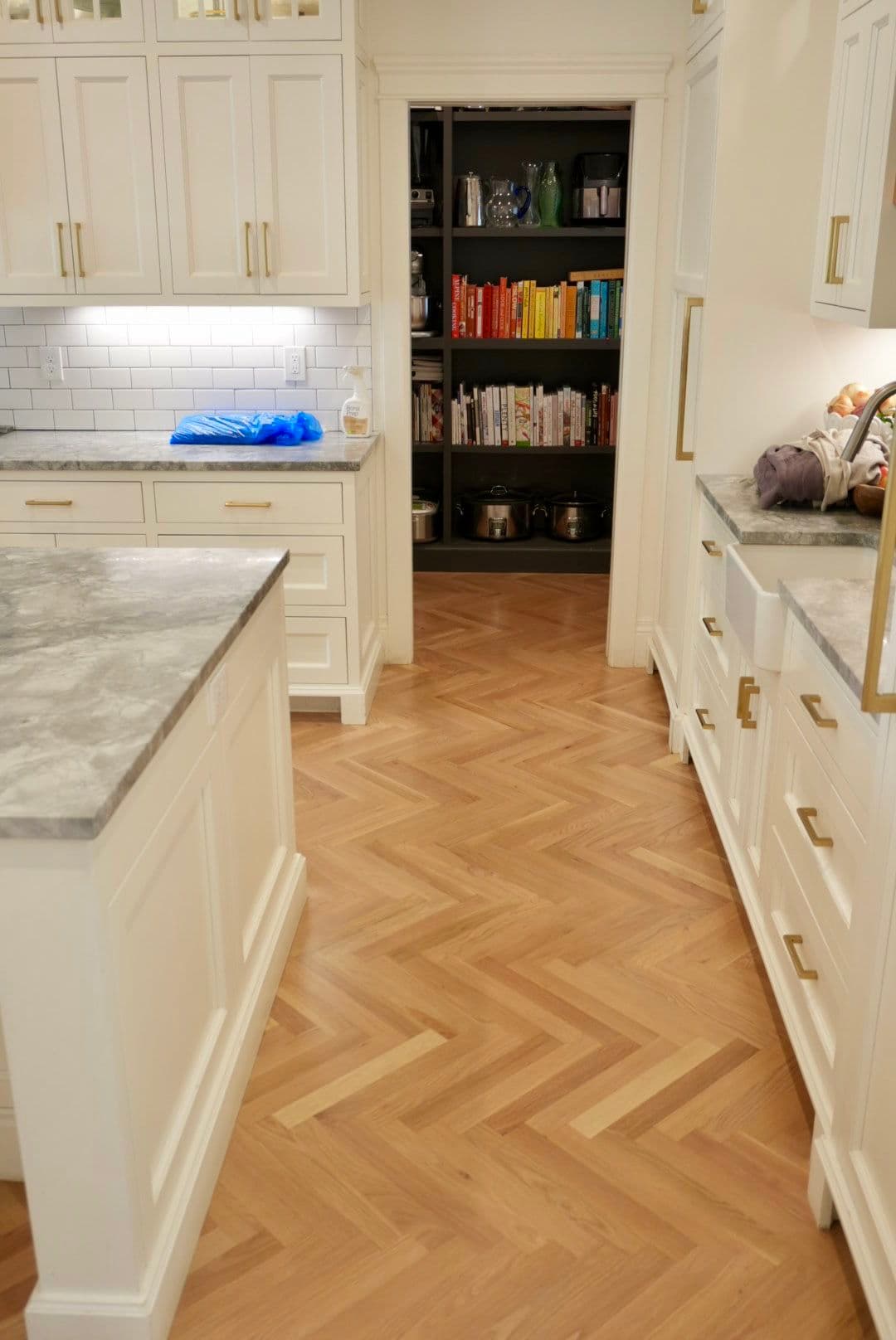 Gallery photos for White Oak Herringbone Hardwood Floors Spanning an Entire Home: Image #4