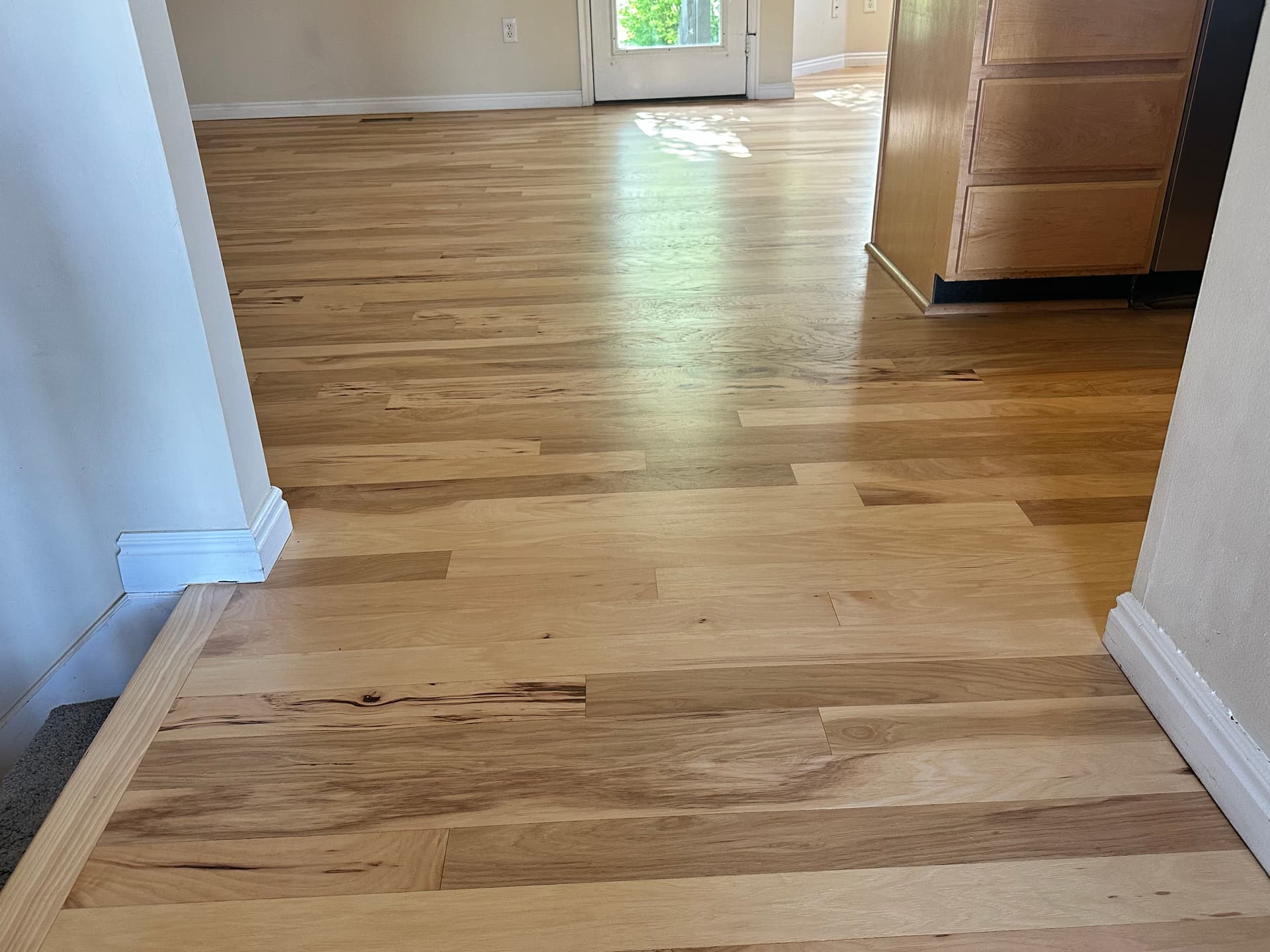 Engineered Hickory Floor Refinish in Draper Comes Back to Life image
