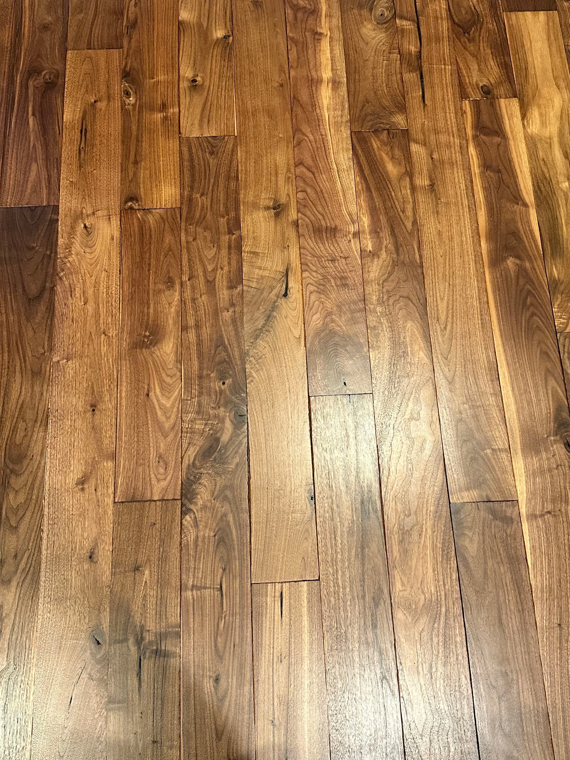 Gallery photos for Character-Grade Walnut Floor Refinishing in Sandy UT: Image #4